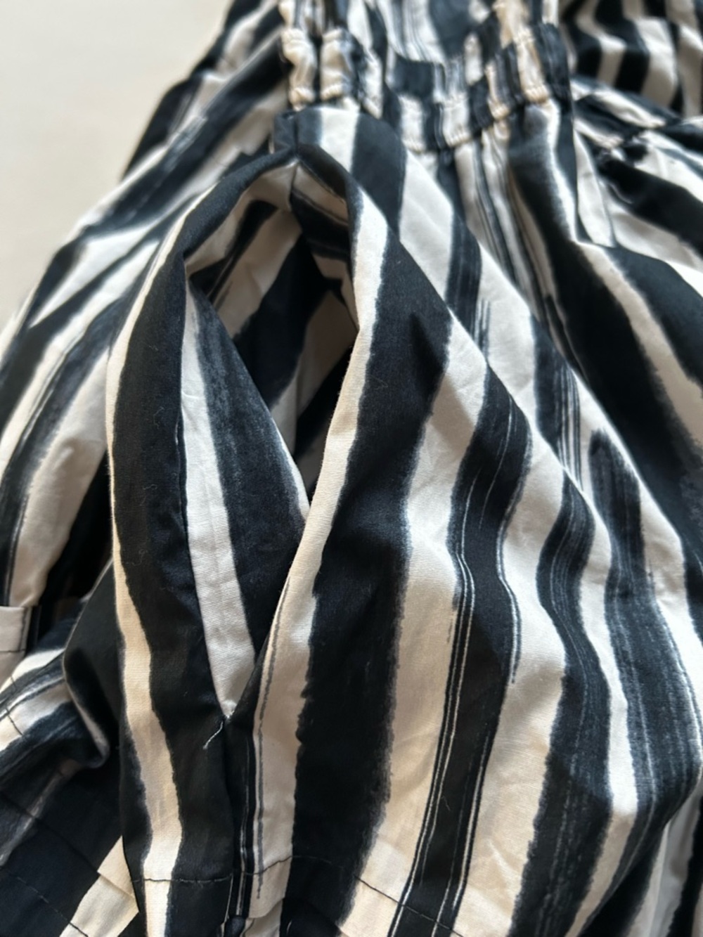 Anthropologie Black and White Striped Tiered Midi Dress size 3X - Picture 11 of 11